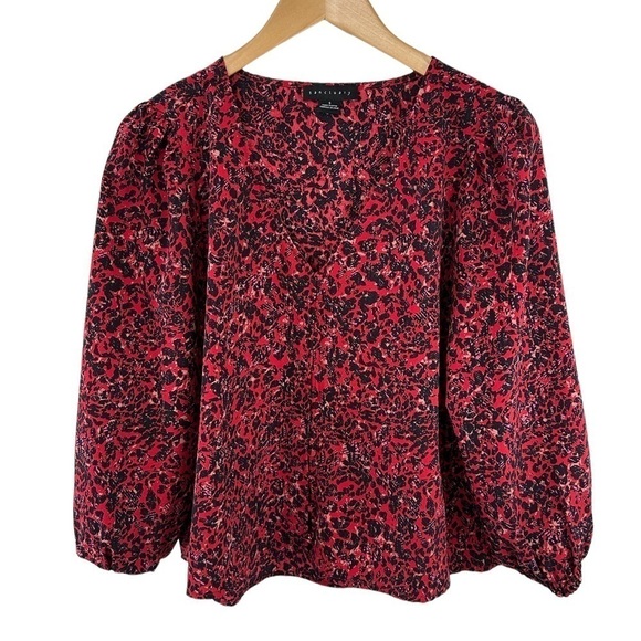 Sanctuary Tops - New Sanctuary Puff Sleeve Button Down Blouse